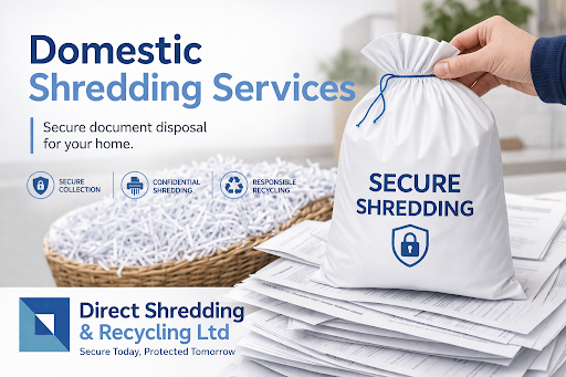 Domestic shredding services for secure home document disposal